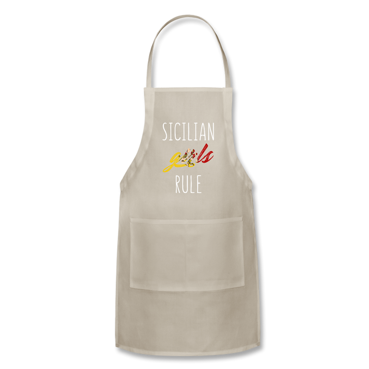 Sicilian girls rule Apron - natural