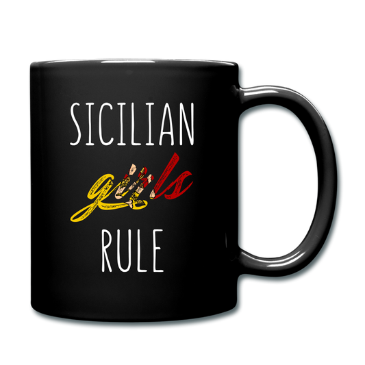 Sicilian girls rule Full Color Mug 11 oz - black