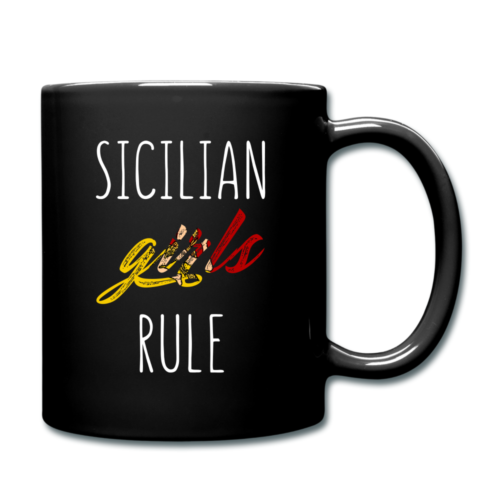Sicilian girls rule Full Color Mug 11 oz - black