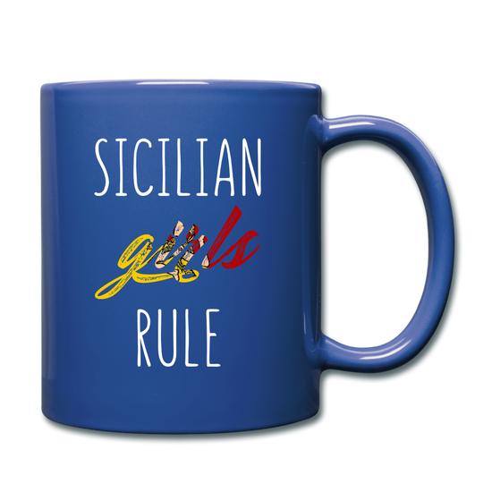 Sicilian girls rule Full Color Mug 11 oz - royal blue