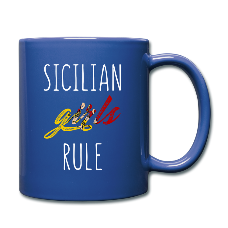 Sicilian girls rule Full Color Mug 11 oz - royal blue