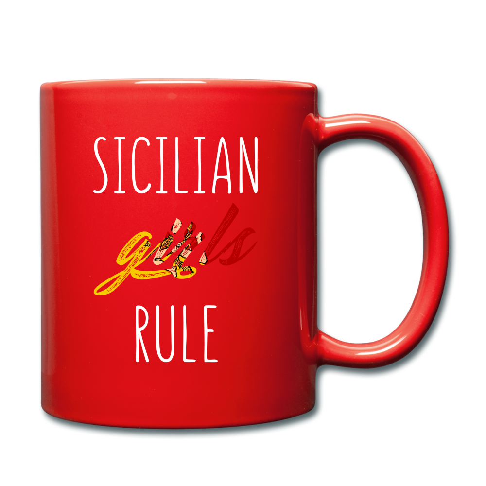 Sicilian girls rule Full Color Mug 11 oz - red