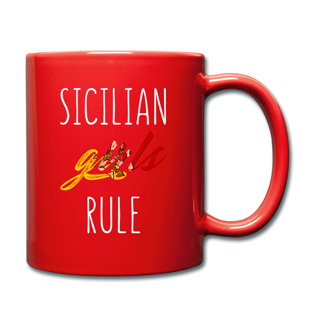 Sicilian girls rule Full Color Mug 11 oz - black