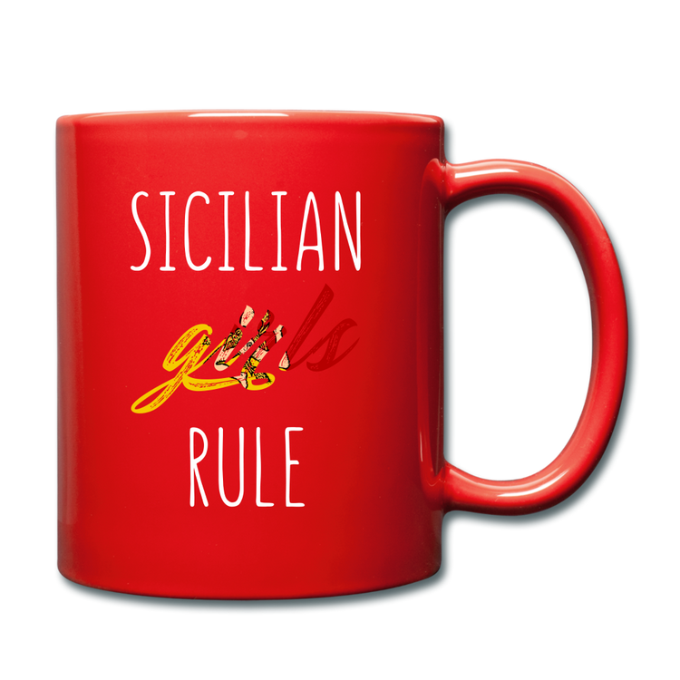 Sicilian girls rule Full Color Mug 11 oz - red