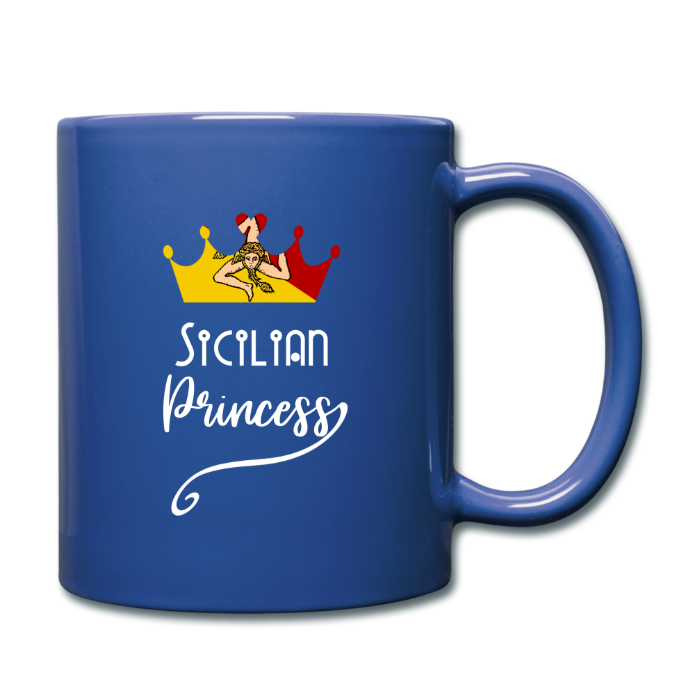 Sicilian Princess Full Color Mug 11 oz - royal blue