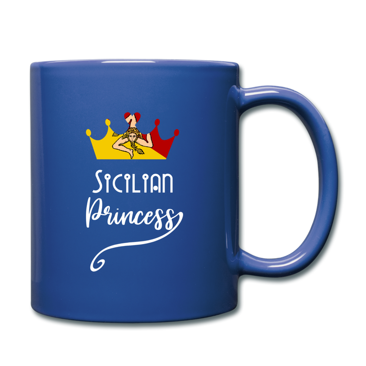 Sicilian Princess Full Color Mug 11 oz - royal blue