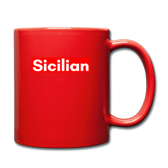 Sicilian Full Color Mug 11 oz - red