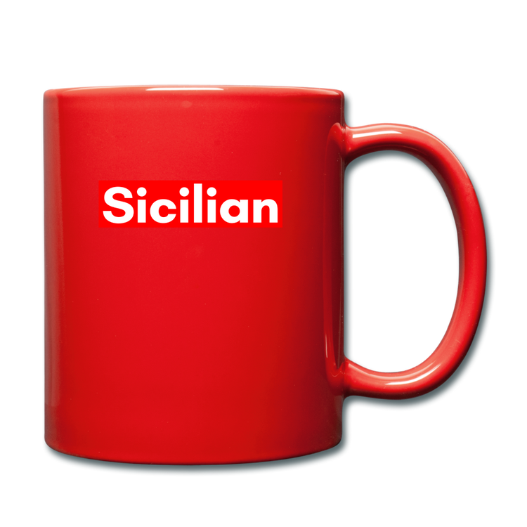 Sicilian Full Color Mug 11 oz - red