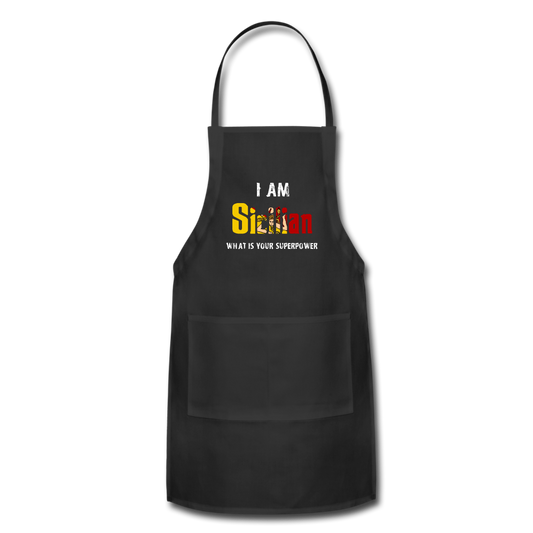 I am Sicilian what's your superpower? Apron - black