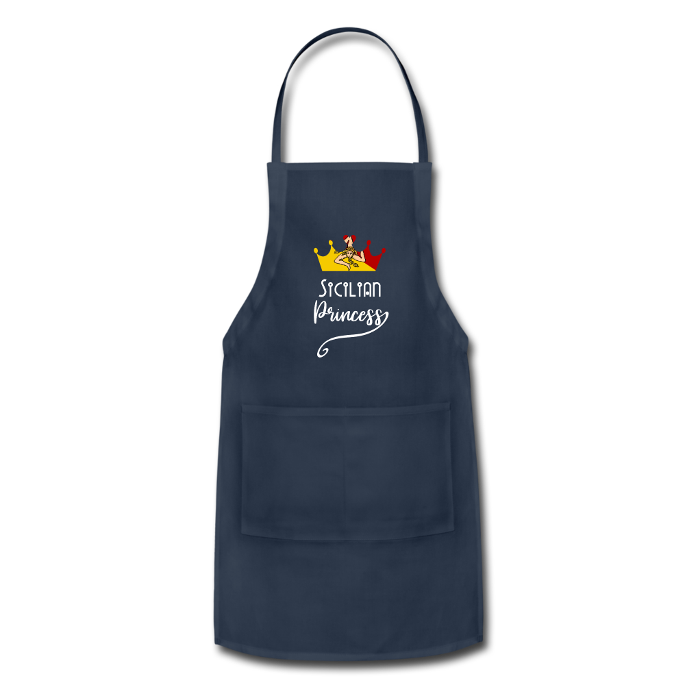 Sicilian Princess Apron - navy