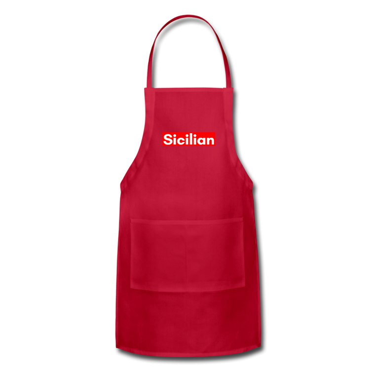 Sicilian Apron - red