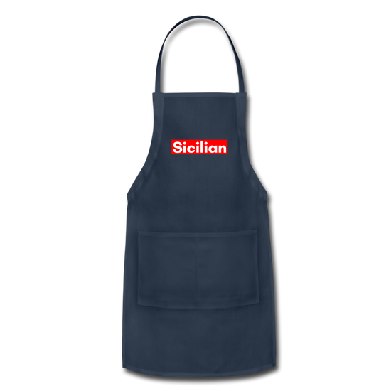 Sicilian Apron - navy