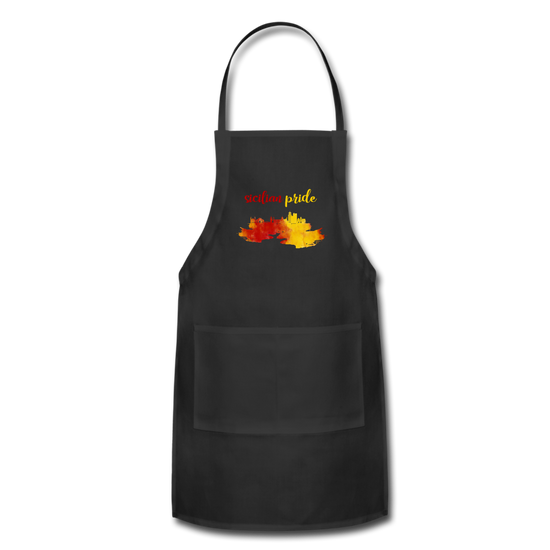 Sicilian Pride Apron - black