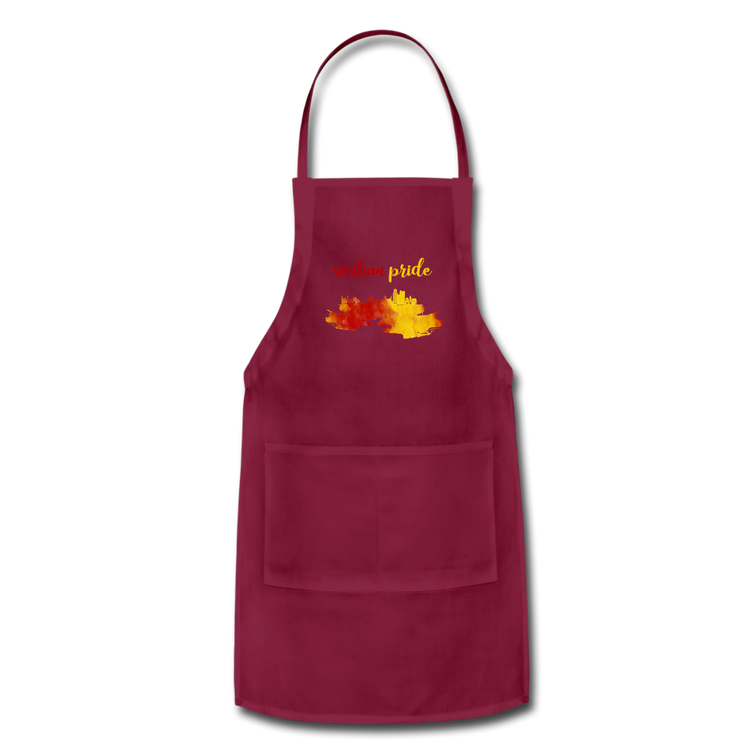 Sicilian Pride Apron - burgundy