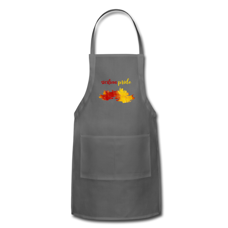 Sicilian Pride Apron - charcoal