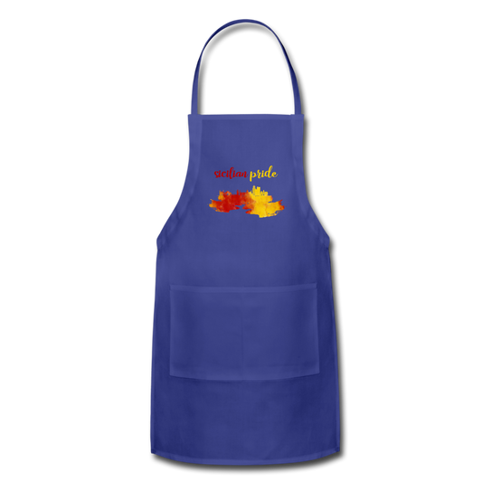 Sicilian Pride Apron - royal blue