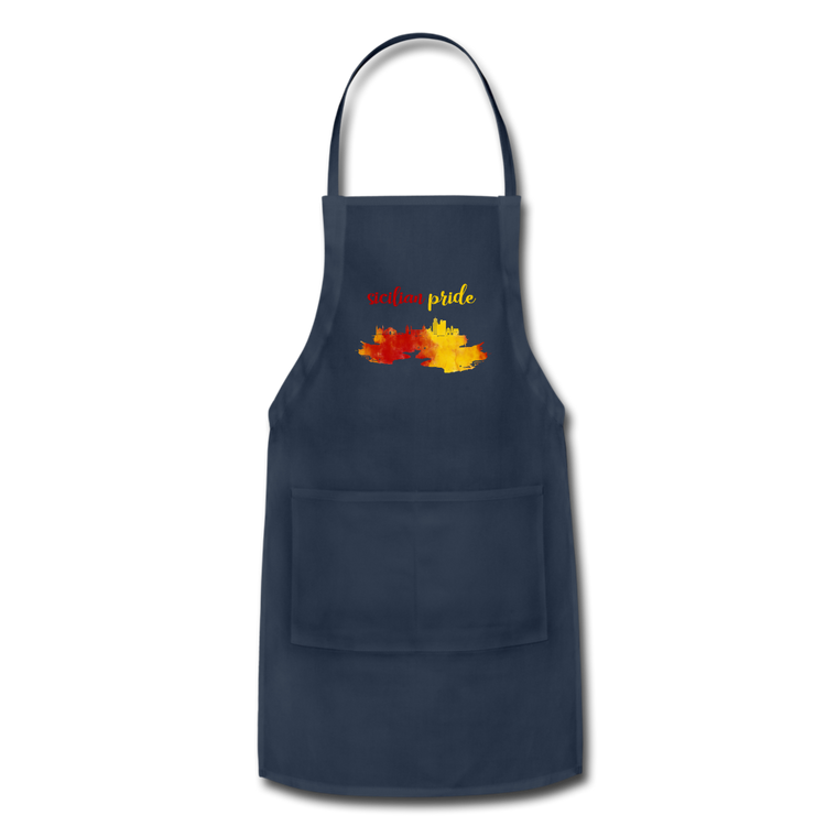 Sicilian Pride Apron - navy