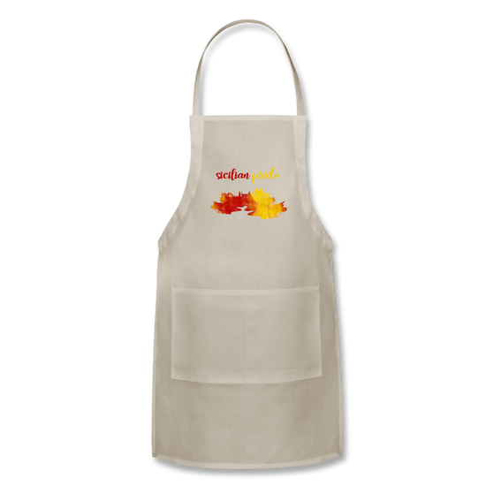 Sicilian Pride Apron - natural