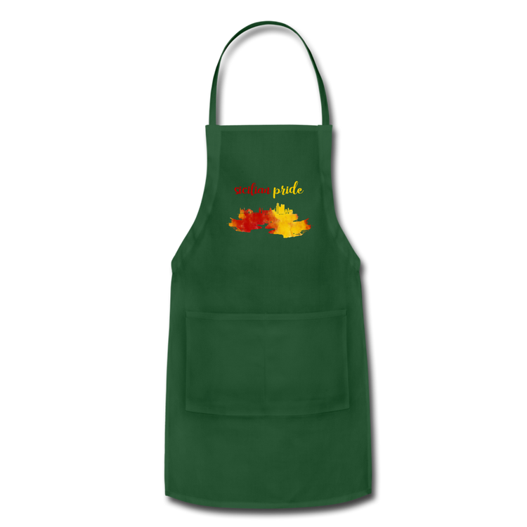 Sicilian Pride Apron - forest green