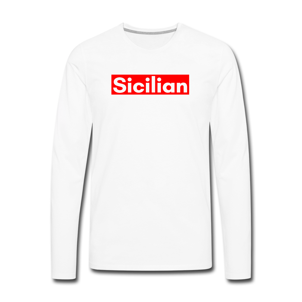 Sicilian Men's Longsleeve - white