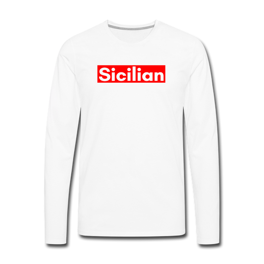 Sicilian Men's Longsleeve - white