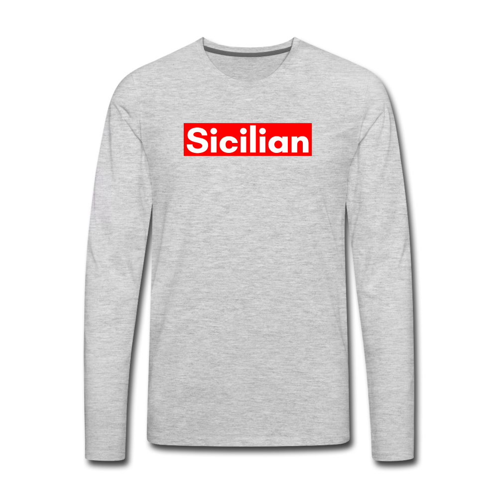 Sicilian Men's Longsleeve - heather gray