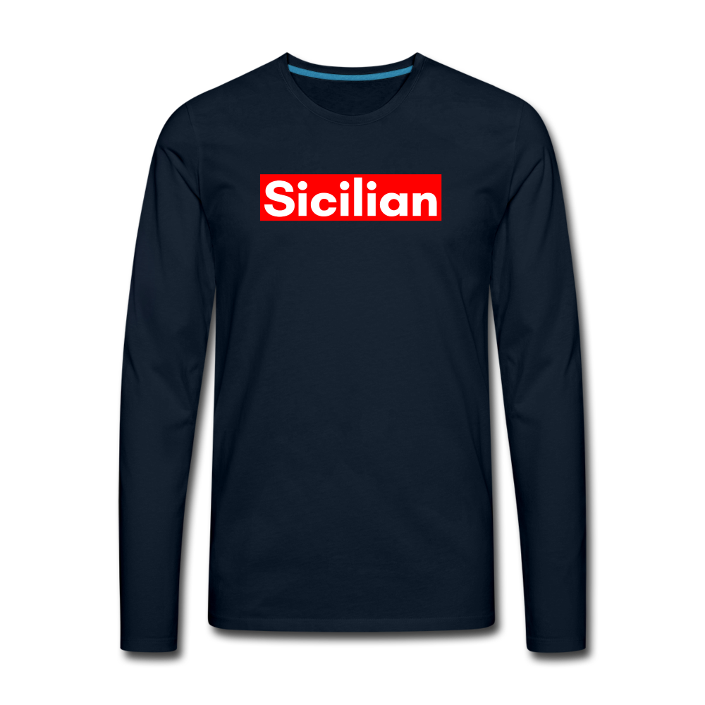 Sicilian Men's Longsleeve - deep navy
