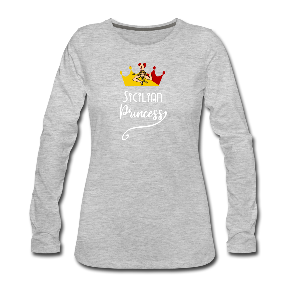 Sicilian Princess Women's Longsleeve - heather gray