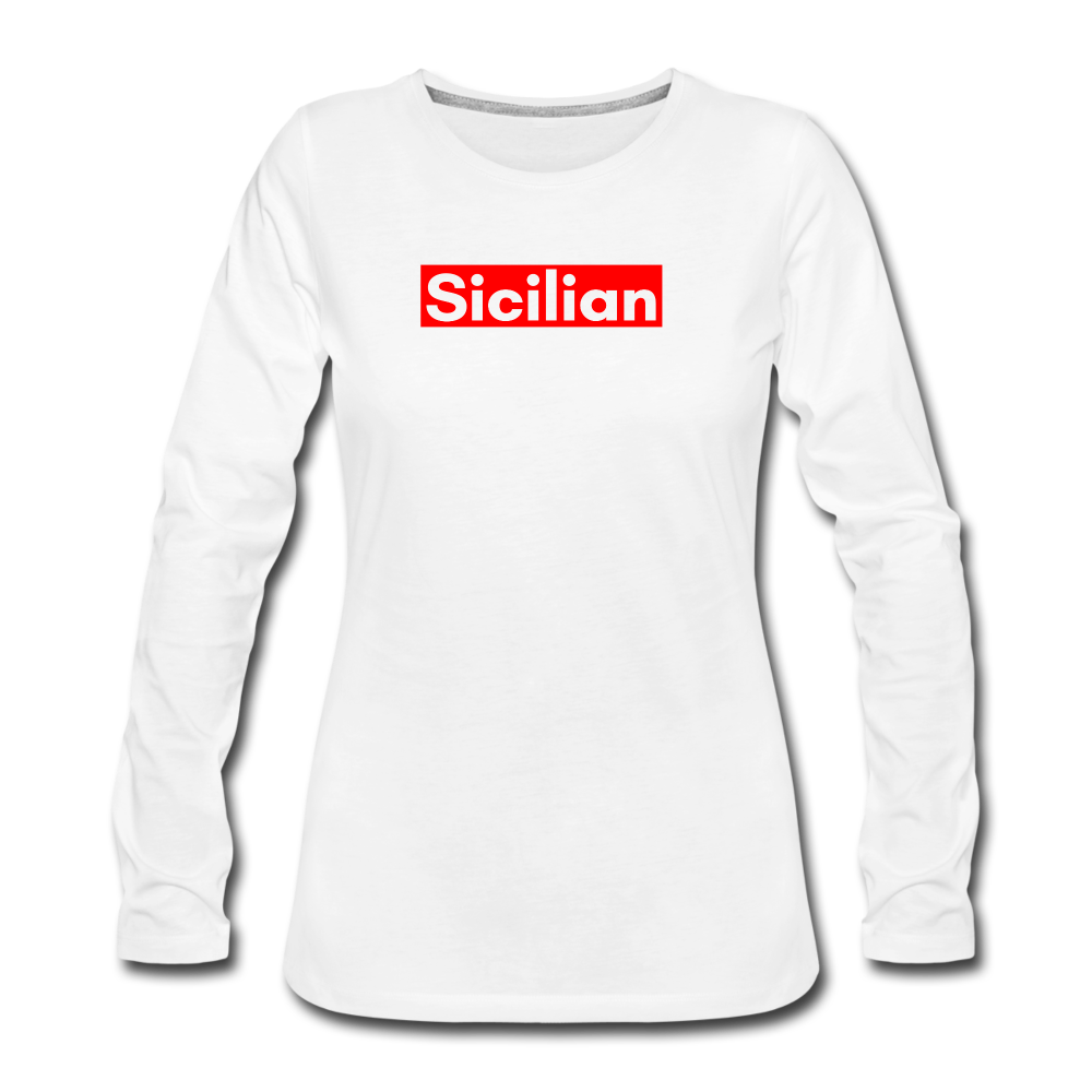 Sicilian Women's Longsleeve - white