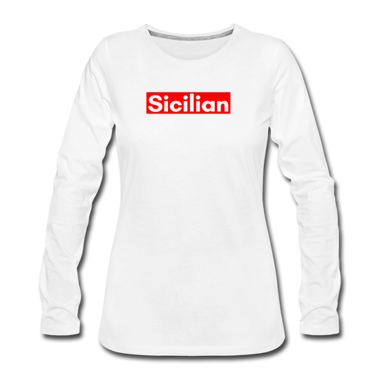 Sicilian Women's Longsleeve - white