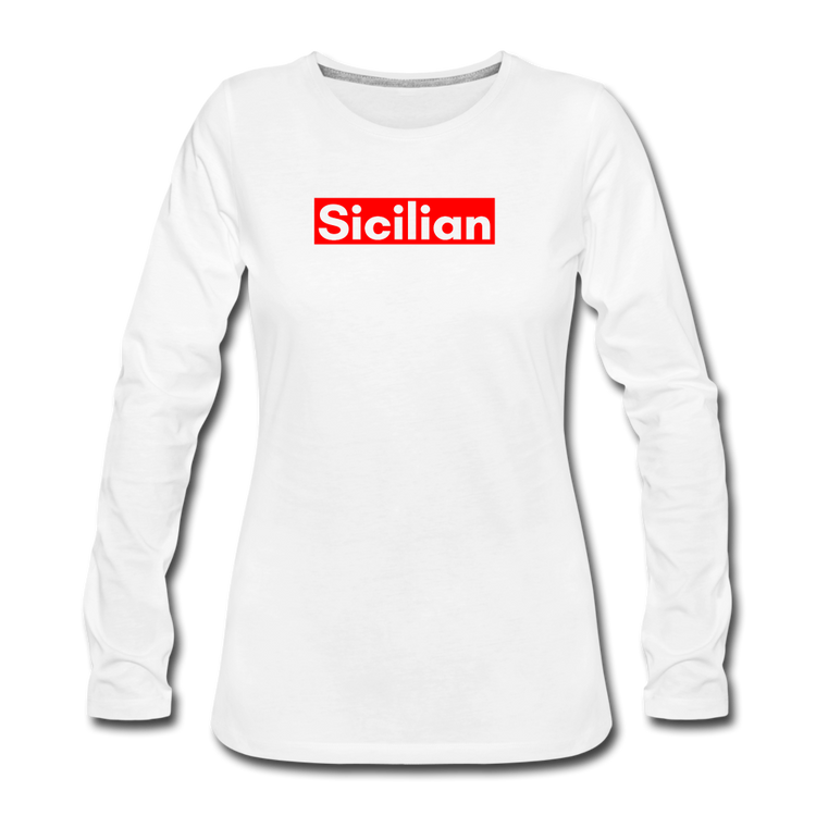 Sicilian Women's Longsleeve - white