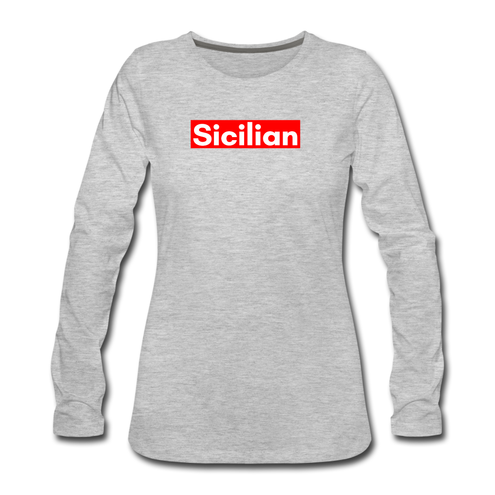 Sicilian Women's Longsleeve - heather gray