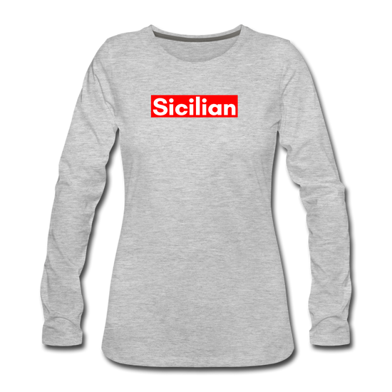 Sicilian Women's Longsleeve - heather gray