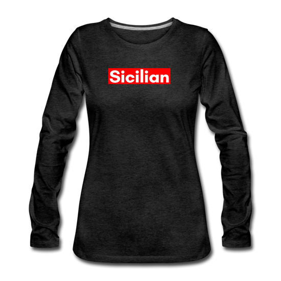 Sicilian Women's Longsleeve - charcoal grey