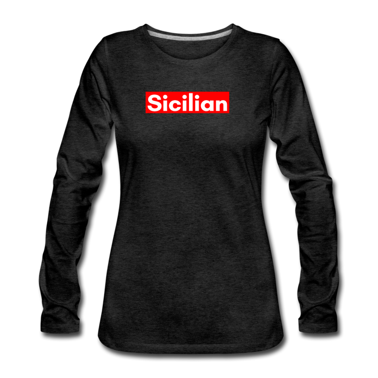 Sicilian Women's Longsleeve - charcoal grey