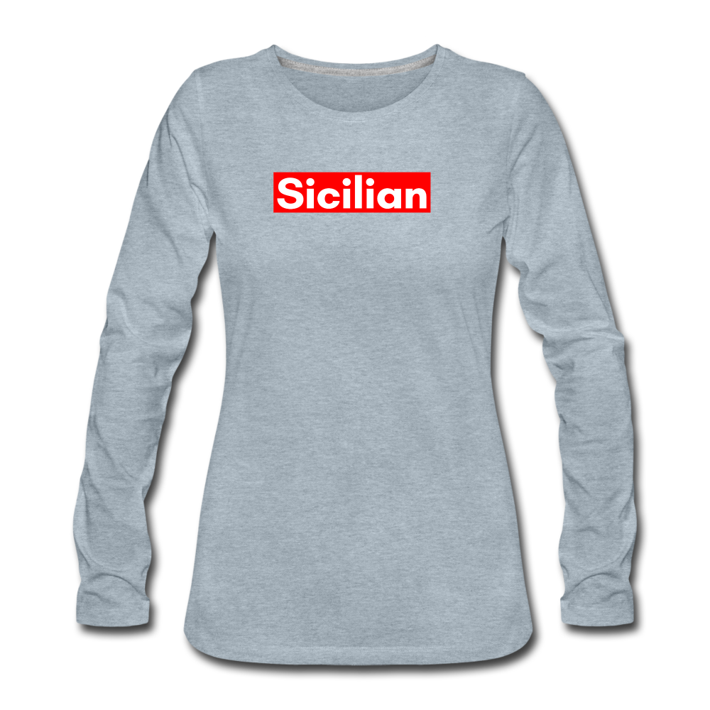 Sicilian Women's Longsleeve - heather ice blue