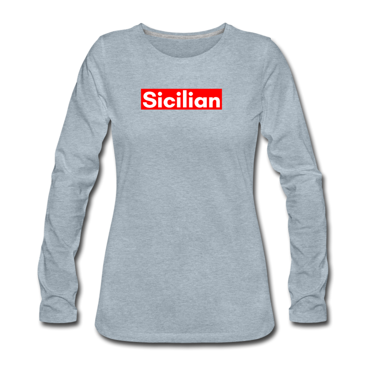 Sicilian Women's Longsleeve - heather ice blue