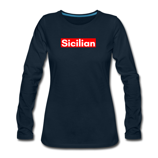 Sicilian Women's Longsleeve - deep navy