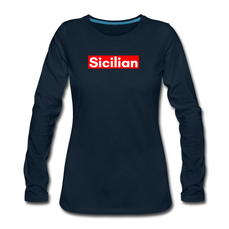 Sicilian Women's Longsleeve - deep navy