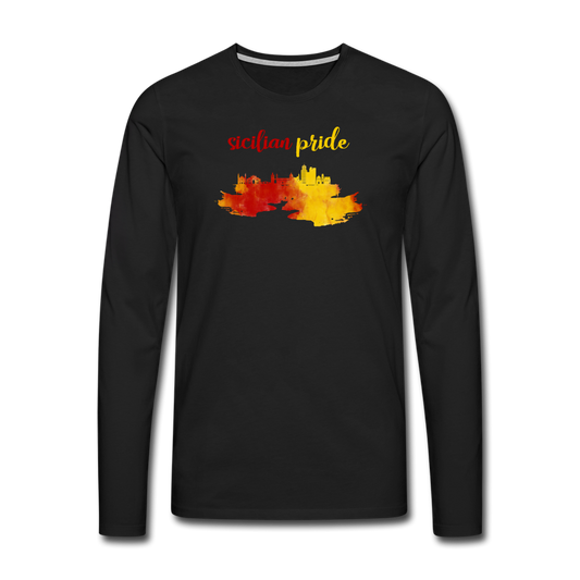 Sicilian Pride Men's Longsleeve - black