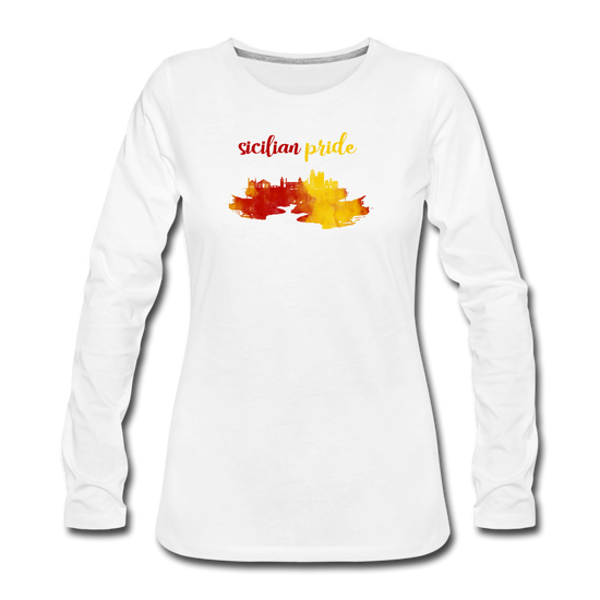 Sicilian Pride Women's Longsleeve - white