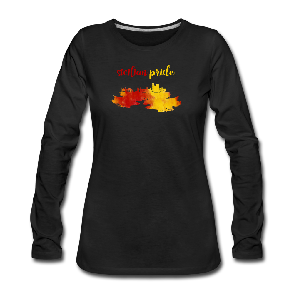 Sicilian Pride Women's Longsleeve - black