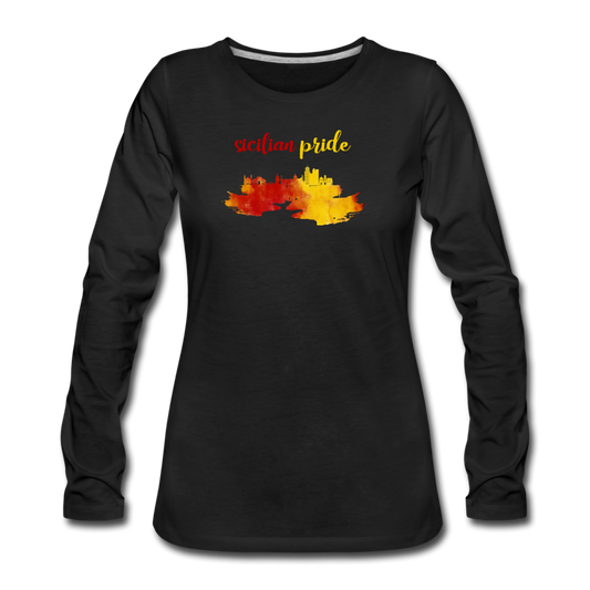 Sicilian Pride Women's Longsleeve - black