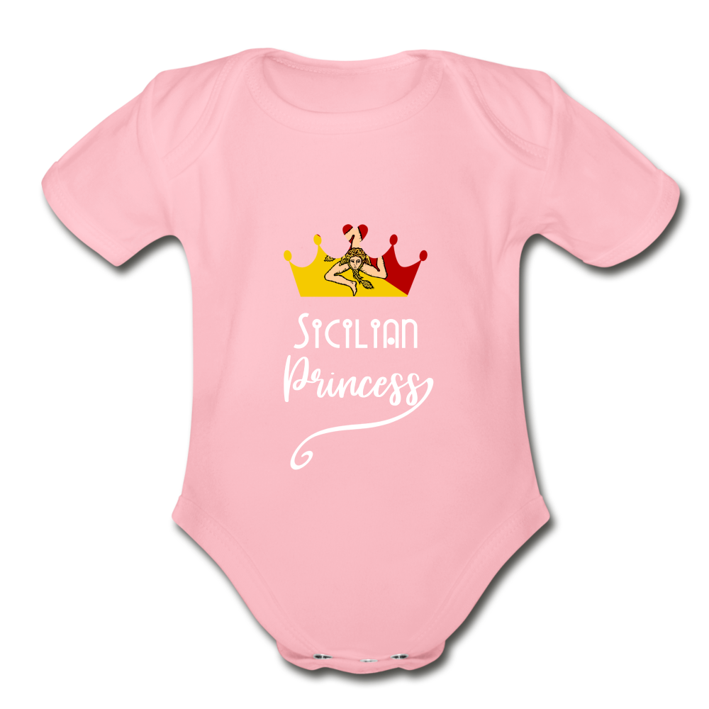 Sicilian Princess Organic Onesie - light pink