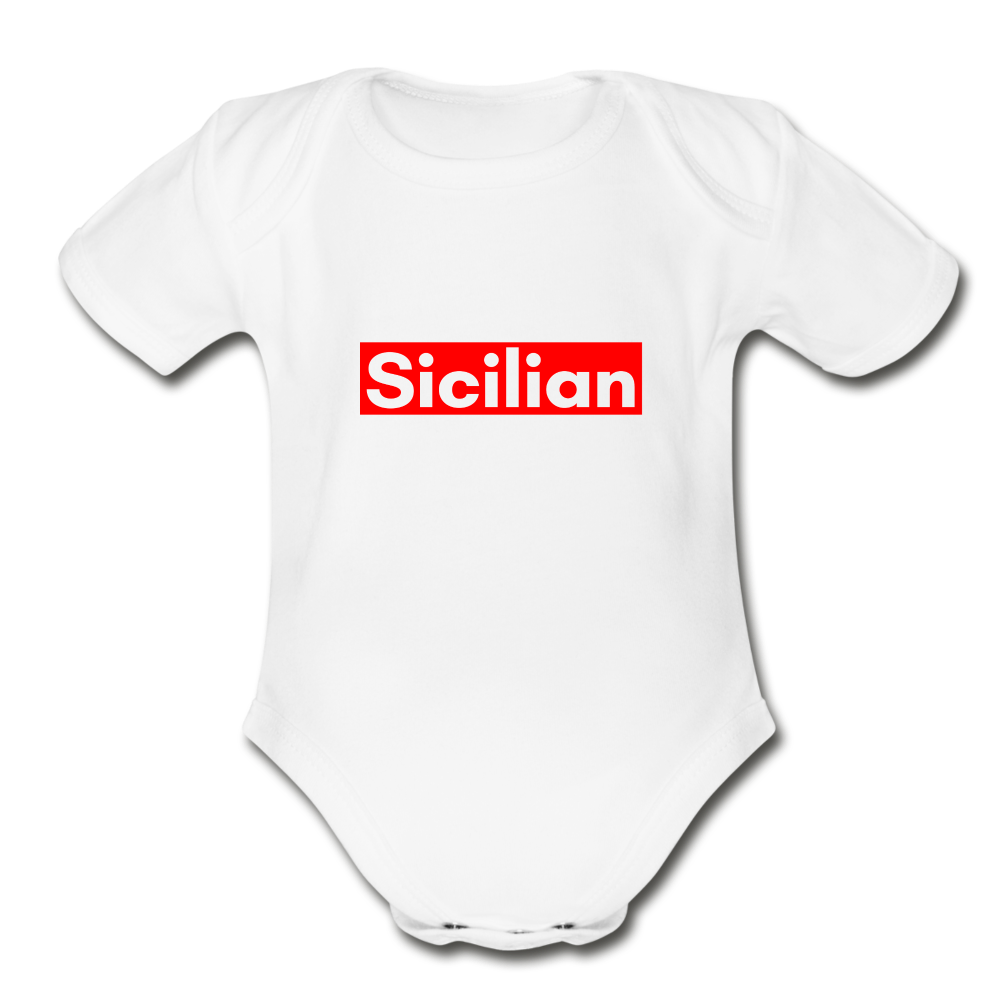 Sicilian Organic Onesie - white