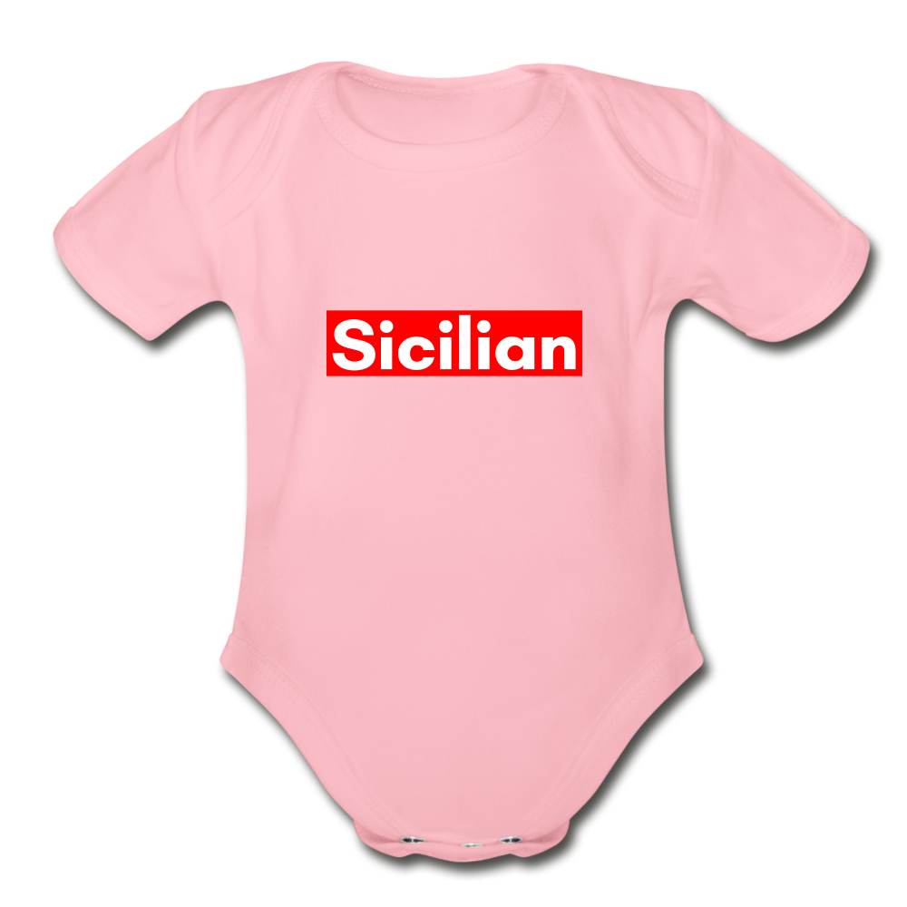 Sicilian Organic Onesie - light pink